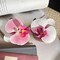 Pink Orchid Flower Hair Clip,Flower Hair Clip Cute Pink Orchid Side Barrettes Elegant Suitable